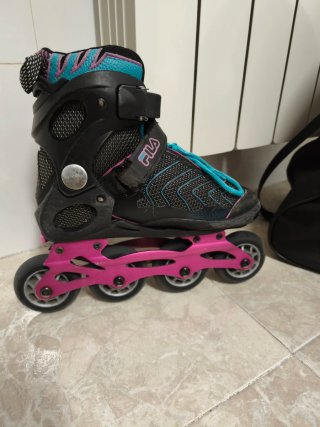 Patines en línea Fila rosas y negros