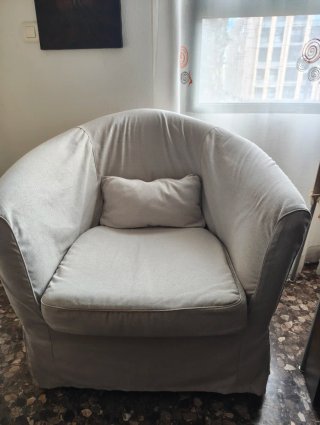 Sillón TULLSTA Ikea Beige/Gris