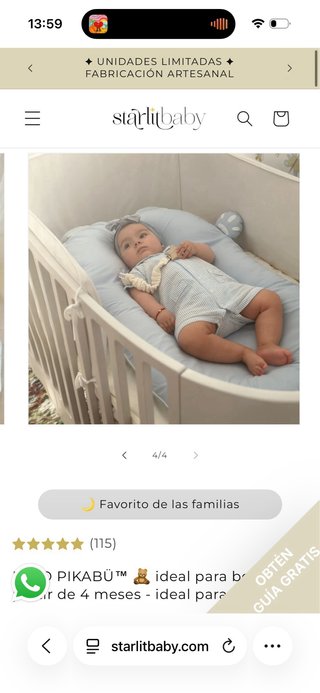 Nido reductor Starlitbaby oso azul