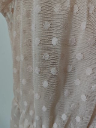 Vestido Zara lunares rosa talla M