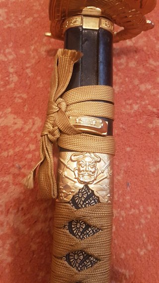 Wakizashi decoración oro