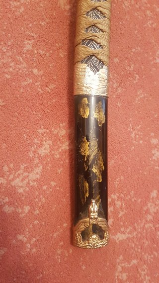 Wakizashi decoración oro