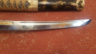 Wakizashi decoración oro