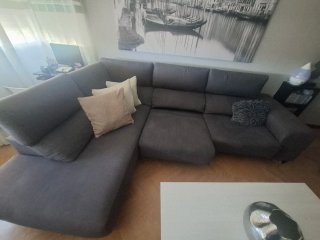 Sofá Chaiselongue Gris Oscuro