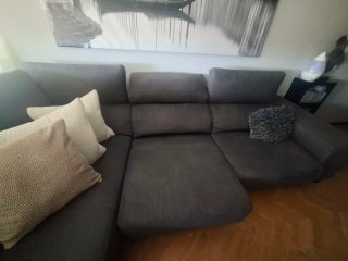 Sofá Chaiselongue Gris Oscuro