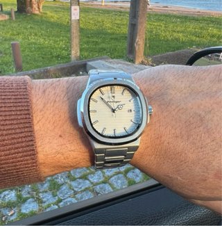 Reloj Clásico Hombre Blanco