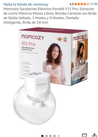 Sacaleches Momcozy S12 Pro Portátil
