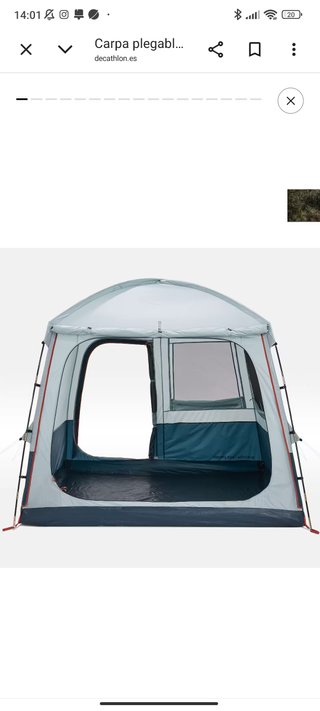 Carpa 2.5x2.5m 6 personas