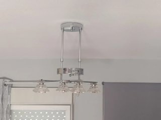 Lámpara de techo moderna metal y cristal