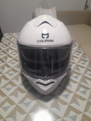 Cascos integrales talla M y XL blancos con visera