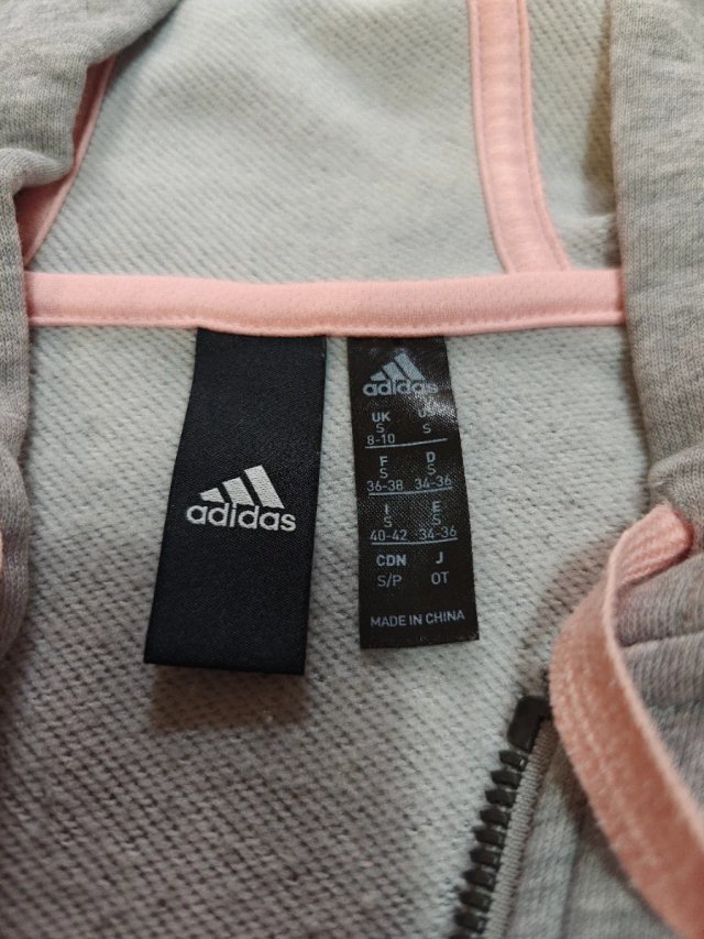 Sudadera Adidas mujer Gris y Rosa - Talla S