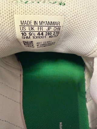 Zapatillas Adidas Blancas y Verdes