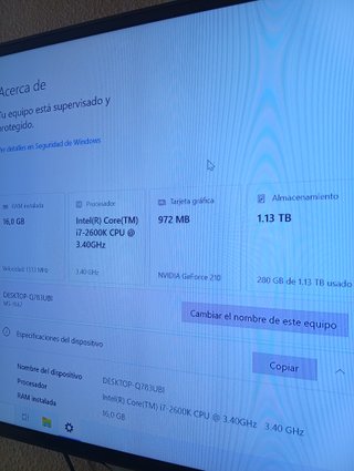 Torre PC Medion Intel i7 Negra