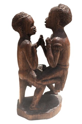 Escultura africana madera estilo Makonde