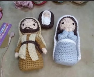 Figuras Belén Crochet Lana