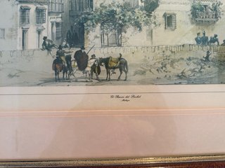 Grabados antiguos de paisajes y ciudades