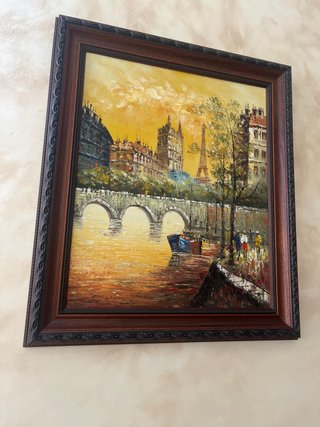 Cuadro de madera paisaje París