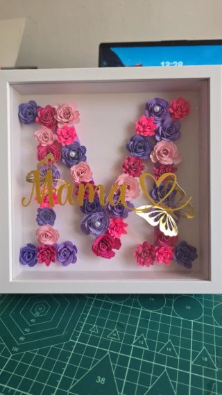 Cuadro 3D Flores Personalizado, con o sin foto
