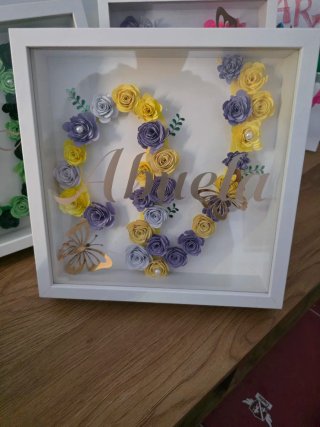 Cuadro 3D Flores Personalizado, con o sin foto