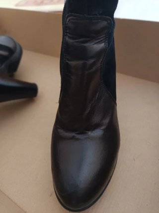 Botas de piel mujer tacón alto