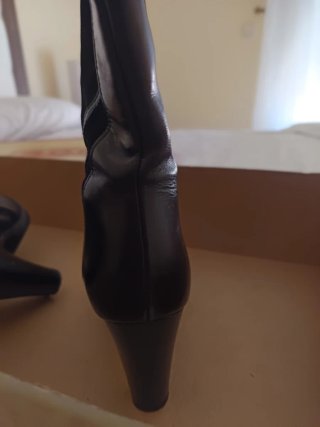 Botas de piel mujer tacón alto