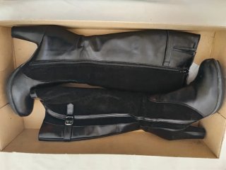 Botas de piel mujer tacón alto