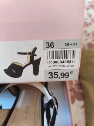 Sandalias tacón ancho Lola Piu T.36