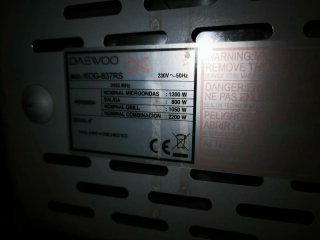 Microondas Daewoo KOG-837RS