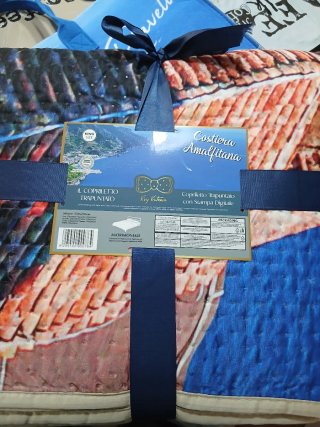 Borsa da viaggio con stampa Ravello + trapunta