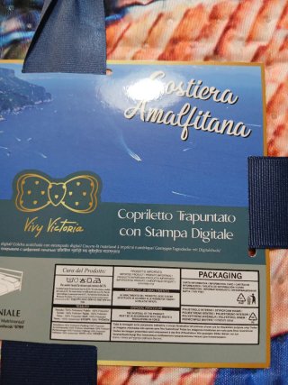 Borsa da viaggio con stampa Ravello + trapunta