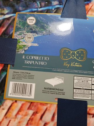 Borsa da viaggio con stampa Ravello + trapunta
