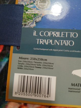 Borsa da viaggio con stampa Ravello + trapunta