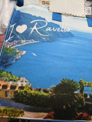 Borsa da viaggio con stampa Ravello + trapunta