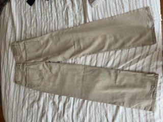 Pantalones Pull&Bear beige anchos