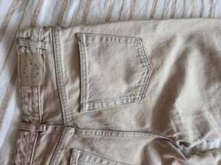 Pantalones Pull&Bear beige anchos