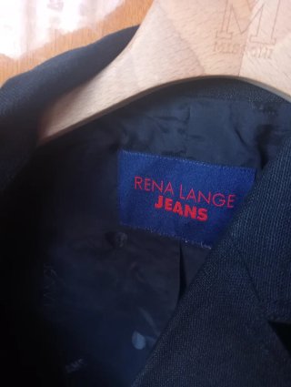 Blazer lino nero Rena Lange