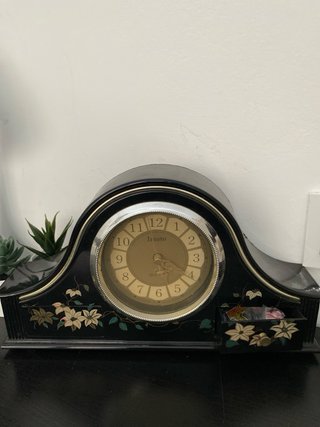 Reloj de Sobremesa Negro Estilo Antiguo