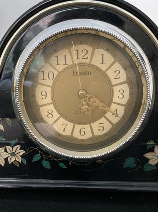 Reloj de Sobremesa Negro Estilo Antiguo