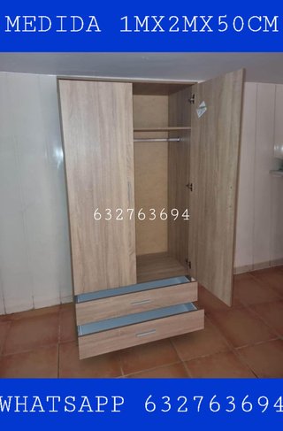 Armario 2 puertas 2 cajones