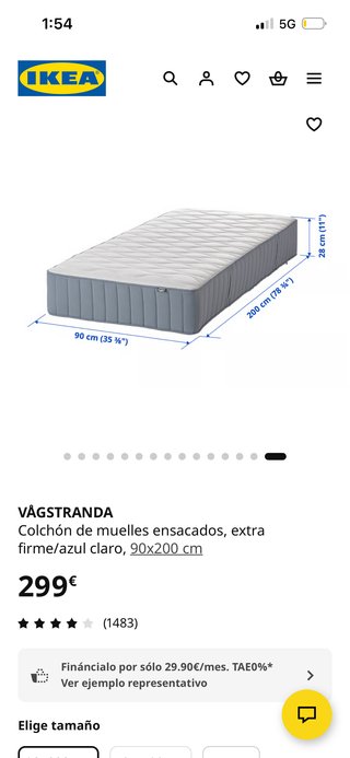 Cama individual semi nueva