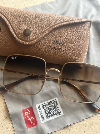 Gafas Ray-Ban Cuadradas Dorado/Marrón