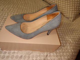 Zapatos de tacón Unisa azul ante. 1-2 usos
