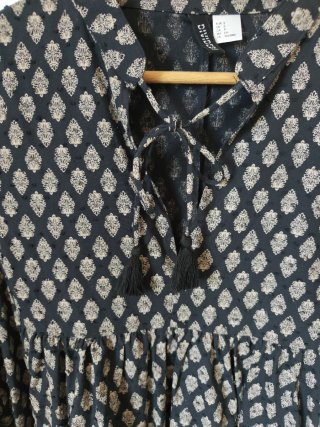 Vestido H&M estampado rombos talla S