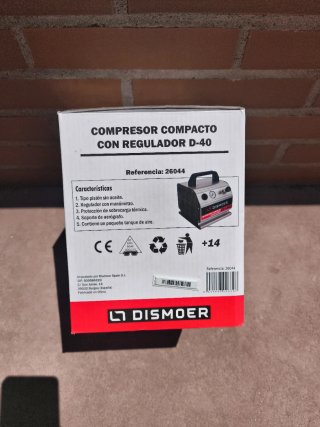 Compresor Dismoer D-40 con regulador