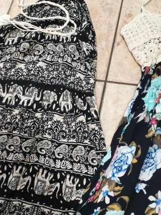 3 Abiti Lunghi Donna Taglia Unica(nr12)