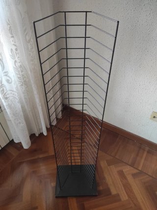 Estantería Metálica Negra para VHS