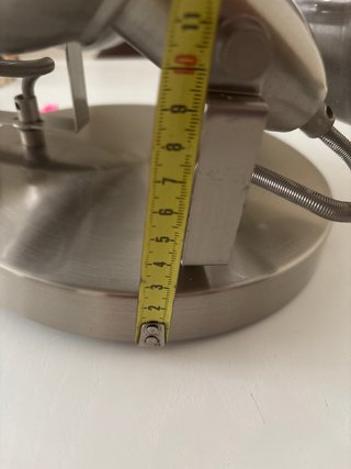 Lámpara de techo 3 focos plateada