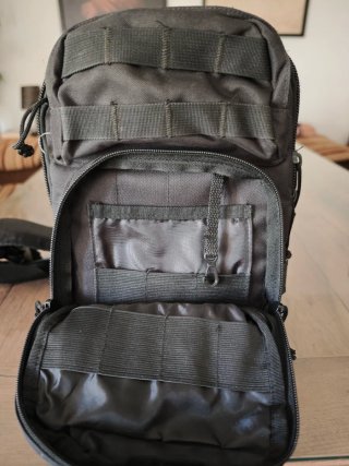 Mochila bandolera Mil-tec Negra