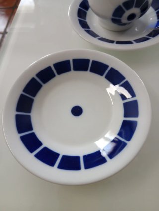 Juego de café Sargadelos azul y blanco + regalo
