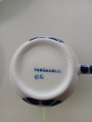 Juego de café Sargadelos azul y blanco + regalo